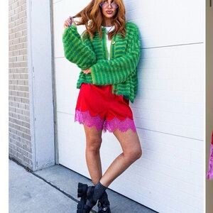 Dressed in LaLa Satin shorts